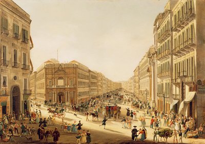 Via Toledo in Naples by Giacinto Gigante